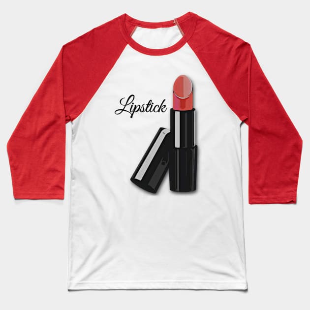 Lipstick Baseball T-Shirt by JasonLloyd